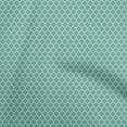 thumbnail image 1 of oneOone Velours Vert Mer Tissu Trèfle Matière de Robe Tissu Imprimé Tissu au Mètre 58 Pouces de Large, 1 of 4