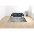 thumbnail image 2 of HomeRoots  9 x 12 ft. Abstract Power Loom Rectangle Area Rug, Gray & Ivory, 2 of 5