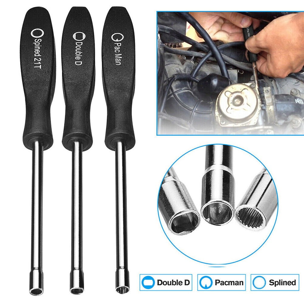 Bgsha 3Pcs Screwdriver Carburetor Adjustment Chainsaw Tool for Poulan For Craftsman