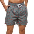thumbnail image 2 of Floenr Mens Shorts,Men Printing Breathable Lace Waterproof Quarter Pants Beach Shorts Sports Casual Pants, 2 of 4