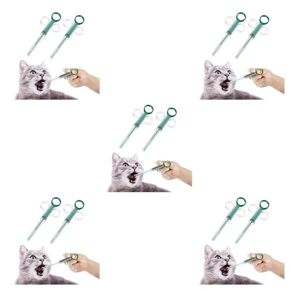 billuyoard 2pcs pet feeding tools kit universal pushtype liquid pills convenient handheld safety household feeder dispensers shop type2