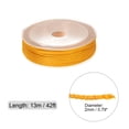 thumbnail image 2 of 2mm Nylon Cuerda Rebordear Cuerda Chino Anudar Cuerda Mano Tejido Cuerda Pulsera Hilo para Pulseras, Cuentas, Bricolaje Fabricación, Adornos, Amarillo, 42 Pies, 2 of 5