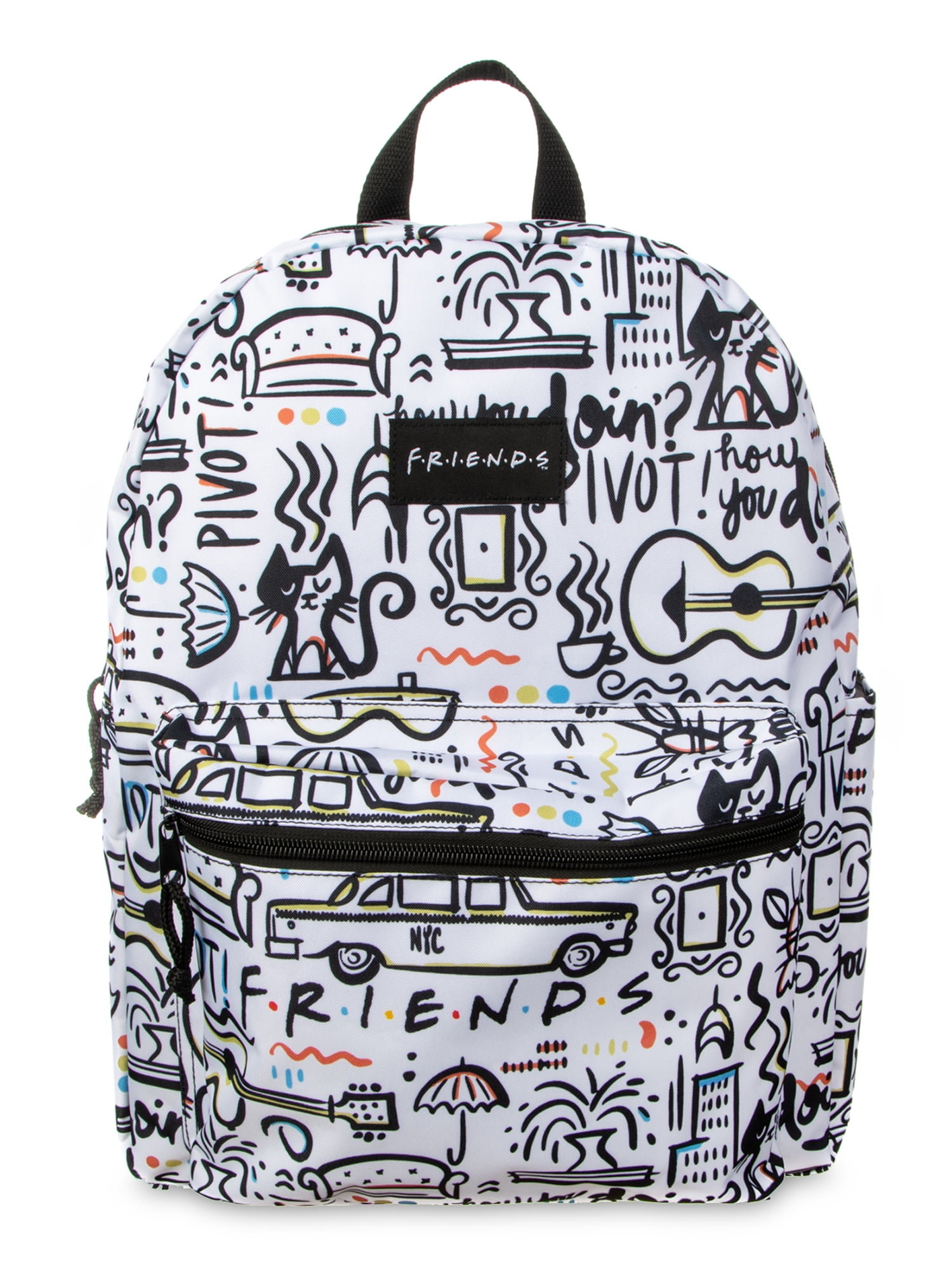 Friends Central Perk Comic Printed 90s TV Show School Backpack Book Bag 