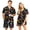 Blue, variant on Couples Matching Halloween Pajama Sets 2 Piece Short Sleeve Button Down Pjs Soft Lightweight Sleepwear for Women Men Plus Size Pumpkin Bat Print Lounge Set Orange L