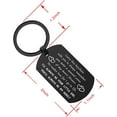 thumbnail image 2 of Safe Driving Keychain I Love You Gift for Dad from Daughter Son - Father's Day, Birthday, Christmas, 2 of 5