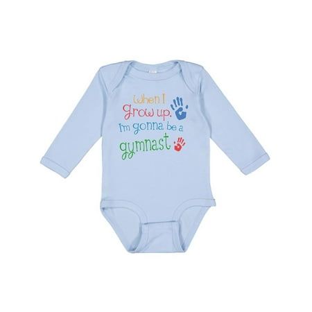 

Inktastic Gymnast Future Gift Baby Boy or Baby Girl Long Sleeve Bodysuit