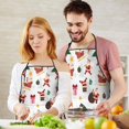thumbnail image 4 of White Christmas Santa and Gift Pattern Apron-Garden Aprons for Women with Pockets-Cotton Linen Waterproof Kitchen Cooking Gardening Aprons Adjustable for Kitchen,Cooking,BBQ and Salon 33"x27", 4 of 7