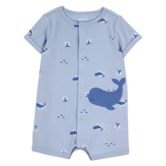 Romper Child of Mine para 1 Pieza con Estampados de Ballenas Azul Talla 12M Meses
