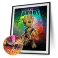 thumbnail image 2 of Taladro de diamante 5D DIY Groot Tree People Kits de pintura Decoración redonda completa (V2669) FLhrweasw Nuevo, 2 of 9