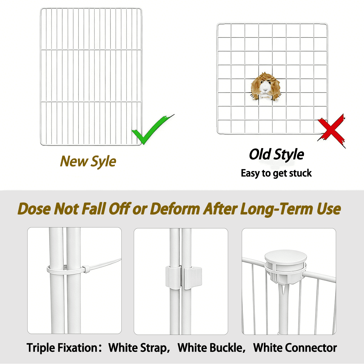 55" x 28" Large Guinea Pig Cage & Indoor Playpen - C&C Habitat with Waterproof 600D Liner, Washable Rug & Secure Wire Fence - For Rabbits, Hedgehogs &Guinea pig
