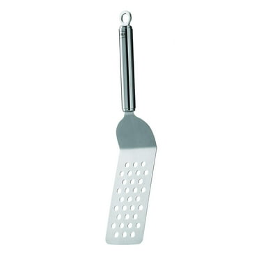 Rosle Stainless Steel Perforated Angled Spatula, 12.6-inch