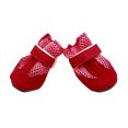 thumbnail image 6 of SPRING PARK 4Pcs Dog Boots Soft Mesh Anti-slip Protective Comfortable Paws Walking Shoes For Pet Puppy, 6 of 7