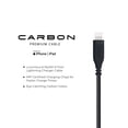 thumbnail image 4 of Powertek USB-A to Lightning Carbon Design Cable - Black, 4 of 6