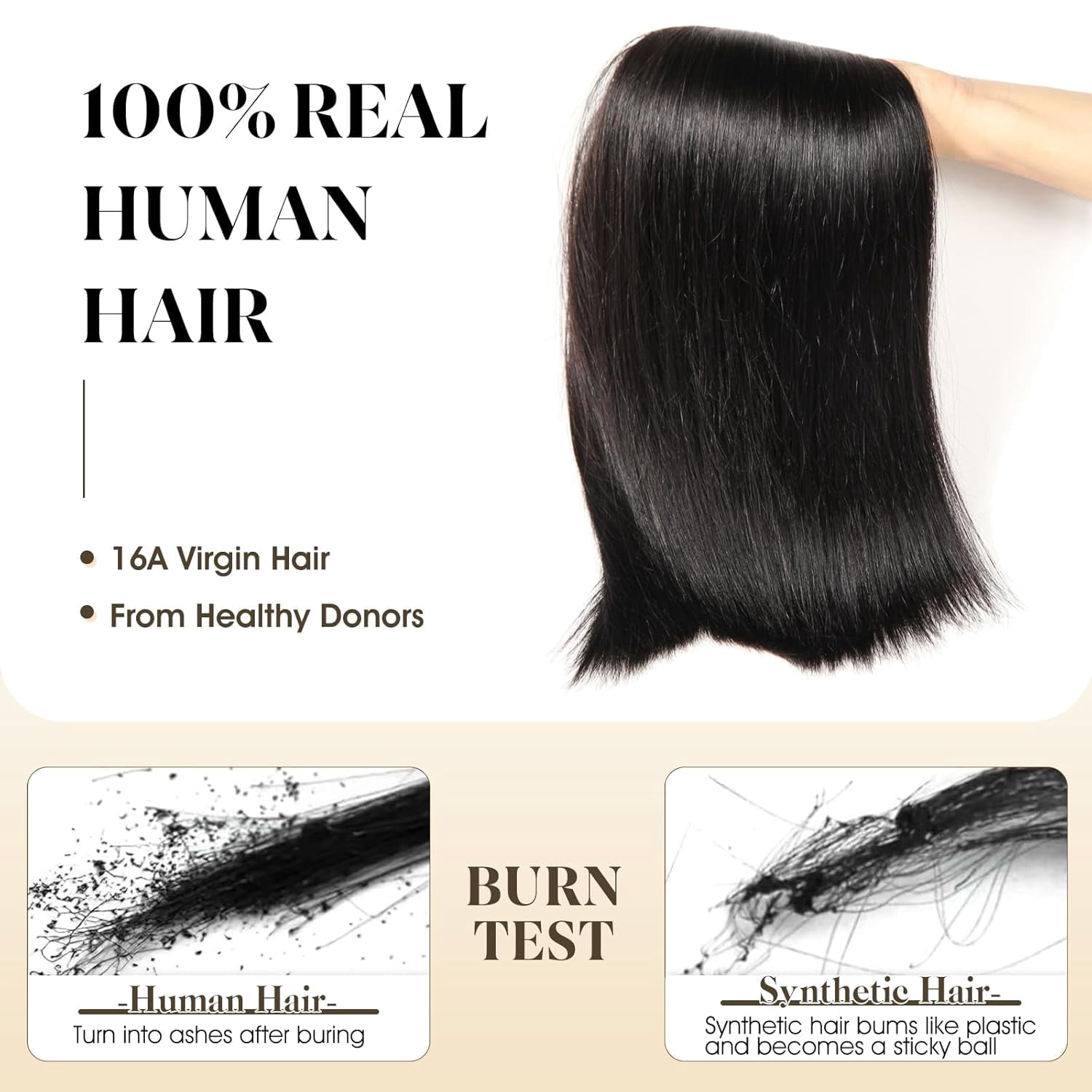 Human Hair 3*Bundles with 4x4 HD Lace Closure Straight34 36 38+24 Inch Brazilian Hair 16A Extensions with Pre Plucked Baby Hair Natural Black Color