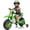 Green, variant on JOYLDIAS 12V Green Ride On Motorcycle Dirt Bikes for Kids with Training Wheels, Spring Suspension