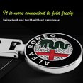 thumbnail image 4 of 2 uds doble cara Alfa Romeo coche Logo coche con llavero de Metal anillo colgante, 4 of 5