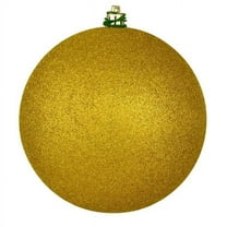 Vickerman 4.75" Medallion Glitter Ball Ornament, 4 per Bag