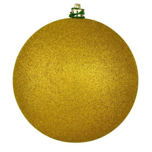 Vickerman 4.75" Medallion Glitter Ball Ornament, 4 per Bag