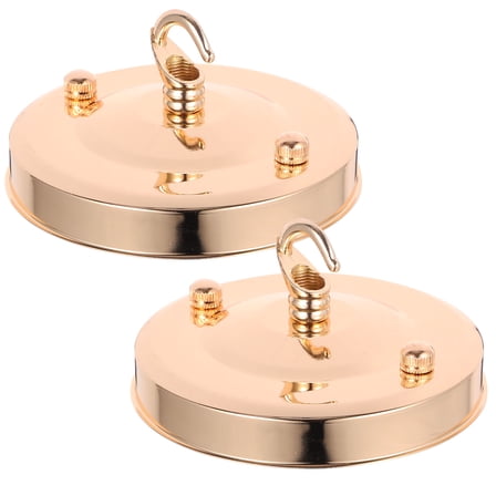 FOMIYES 2pcs Chandelier Canopy Light Fixture Mounting Bracket Pendant Light Cover