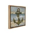 thumbnail image 4 of Stupell Industries Rustic Welcome Anchor Nature Painting Brown Floater Framed Canvas Art Print Wall Art, 18 x 18, 4 of 10