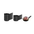 thumbnail image 2 of Mini Serve 1 oz Round Black Plastic Mini Sauce Pan - 3 1/4" x 2" x 1/2" - 100 count box, 2 of 11