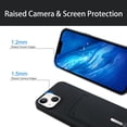 thumbnail image 2 of case for iPhone 14 Plus Case with Card Holder [Soft Microfiber Lining] Silicone Slim Thin Phone Cases Shockproof Protective iPhone 14 Plus Wallet Case Black, 2 of 11