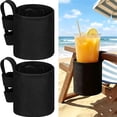 thumbnail image 2 of Outdoor Chair Arm Beverage , Water Flask Sleeve, Two Strap Nylon , Camp Ready Cup , Compact Travel, 2 of 8