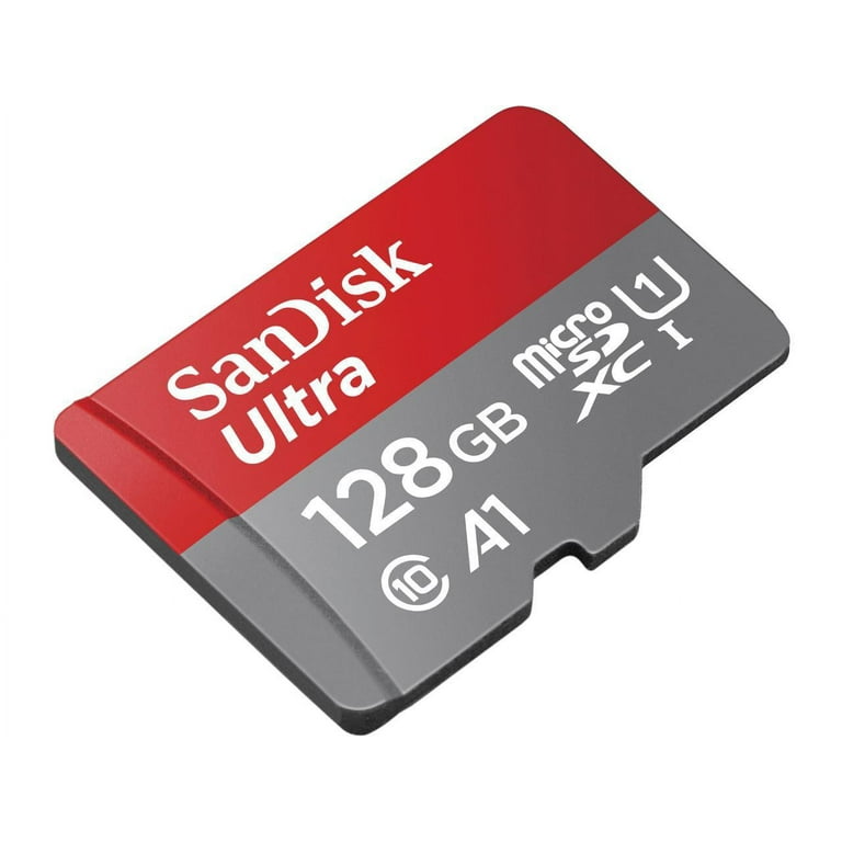 SanDisk Ultra 128 GB microSDXC Memory Card + SD Adapter with A1