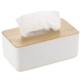 thumbnail image 1 of Cosmetic Tissue Box Tissue Box Rectangular Acorn Hooded Tissue Box for Home Office Car Multifunctional Convenient Tissue Box (White23x13x10cm), 1 of 5