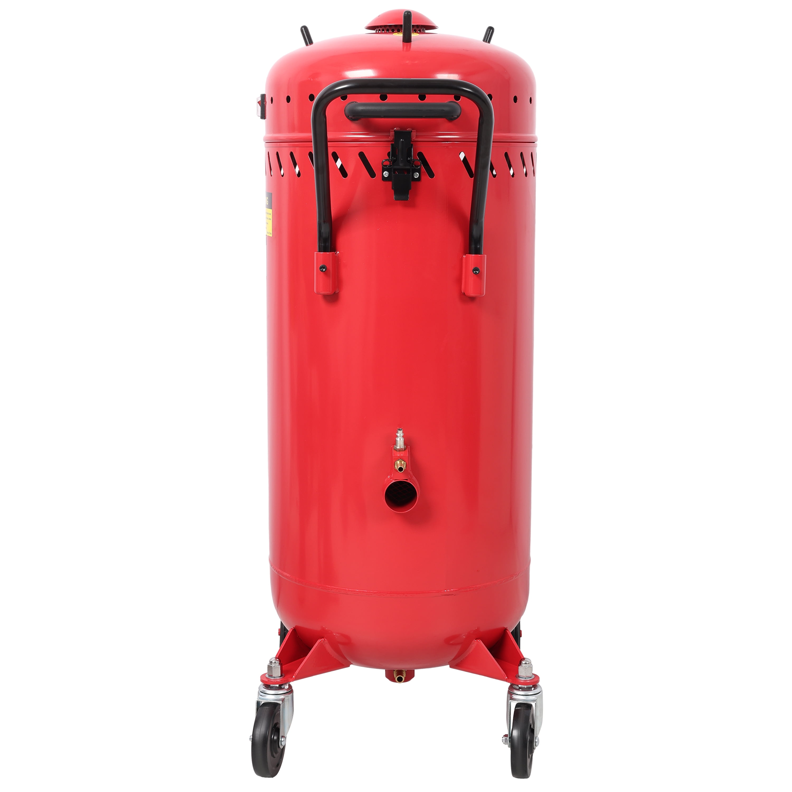 Vacuum Sandblaster with Dust Collection, 1200W Turbine, Dual Sealed Lids, Heavy-Duty Casters