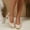 Beige, variant on Women Pumps Quilted Square Toe Slingback Block Heels Dress Shoes Office Party