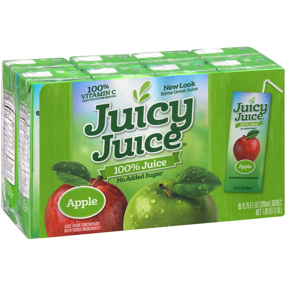 Juicy Juice 100 Apple Juice, 6.75 Fl. Oz., 8 Count