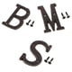 thumbnail image 1 of 3 Letras de Pared para Puerta de Casa, Letras de Hierro para Montaje en Pared Del Dormitorio, Decoración Del Hogar Macarena Etiqueta de la letra de la placa de la puerta, 1 of 8