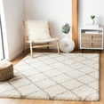 thumbnail image 2 of SAFAVIEH Hudson Shag Jackson Trellis Area Rug, Ivory/Beige, 4' x 6', 2 of 8