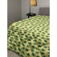 thumbnail image 2 of Tropical Down Alternative Comforter, Hand Drawn Palm Trees and Pineapples, Microfiber Quilt for All Season, 5 Sizes, White Seafoam, by Ambesonne, 2 of 3