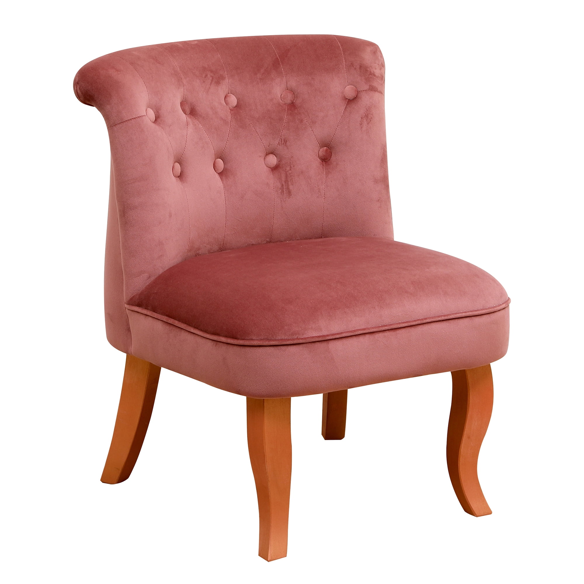 Kadyn 29" Wood Armchair, Single Sofa Chairs for Living Room, Upholstered Accent chairs, Pink