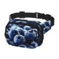 thumbnail image 2 of Fotbe Blueberry Cangurera Cuadrada con Estampado de Doble Capa, Bolsa de Cintura Ajustable Mini para Hombres y Mujeres, 2 of 9
