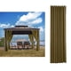 thumbnail image 4 of 2x Cortina Impermeable Libre de Sólida Cortinas de Ventana Opacas con lámpara solar café, 4 of 9