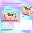 thumbnail image 4 of 50 Pcs Cartes de Remerciement Petite Entreprise, Mini une Variété de styles Cartes de Remerciement pour Soutenir Notes Magasinage Cartes Holographiques de Remerciement Cartes de Vœux pour Propriétaire de Magasin de Détail Produits Client 2x3.5 Inch, 4 of 5