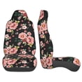 thumbnail image 3 of Pofeuu Rose Flowers Print Automotive Car Seat Covers Flat Cloth Full Set Seat Covers,Car Seat Covers front seats for Cars Trucks and SUVs(Two packs), 3 of 7