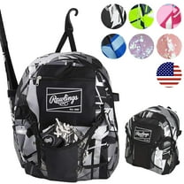 Rawlings Remix Youth Tball and Baseball Backpack Bags Black