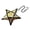 Yellow, variant on Moroccan Lantern Decorative Star Shaped Stained Glass Tea Light Lantern with Metal Frame Hanging Candle Holder for Indoor Outdoor Patio Garden, Easy Hanging