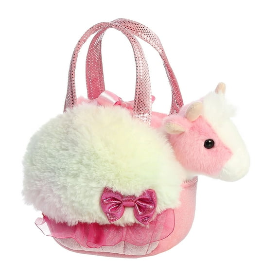 Aurora - Small Pink Fancy Pals - 5.5" Sweets Rainbow Pink - Fashionable Stuffed Animal
