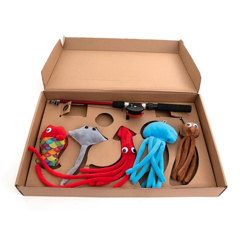 Yiran Cat Teaser Stick Gift Set, Cat Toy, 1Set, Interactive Play