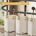 thumbnail image 5 of AmazerBath Gold Shower Curtain Hooks, 12PCS Rust Proof Shower Curtain Rings, Decorative Modern Shower Curtain Hangers, Elliptical Heavy Duty Design, 5 of 7