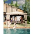 thumbnail image 2 of 10x10/13x13 PopUp Gazebo, Canopy Tent, Outdoor Gazebo for Backyard & Patio Furniture, Pop Up Tent with Double Roof, 2 of 7