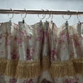 12Pcs Metal Shower Curtain Open Rings Bathroom Drape Hook Hanger Loop