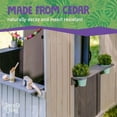thumbnail image 3 of Jack & June Cedar Wood Playhouse with Built-in Countertop and Sliding Barn Door – Adorable, Durable, and Perfect for Imaginative Play – Ideal for Kids of All Ages!, 3 of 6
