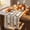 312#A, variant on Halloween Ghost Pumpkin Printed Linen Table Runner, Wrinkle Resistant Washable Stain Protective Long Table Cover, Spooky Centerpiece Decor for Dining Console Holiday Party Arrangement