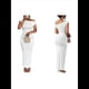 thumbnail image 3 of Vestido Elegante de Verano para Mujer, de Corta, Ajustado, para Cóctel, Graduación, con Hombros Descubiertos y Corte Oblicuo. M, 3 of 7